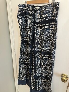 H&M Blue Patterned Pants - Beach Pants